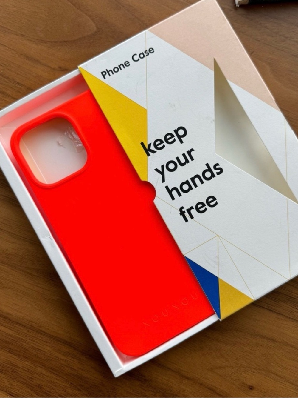 Silicone Phone Case in Bright Red - Minimalist Protection